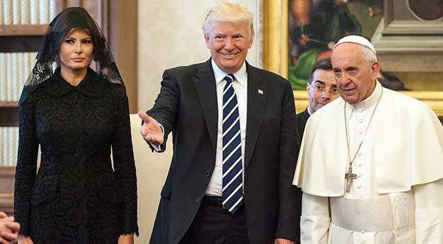 The meeting is part of President Trump's nine-day foreign tour. Photo: PA