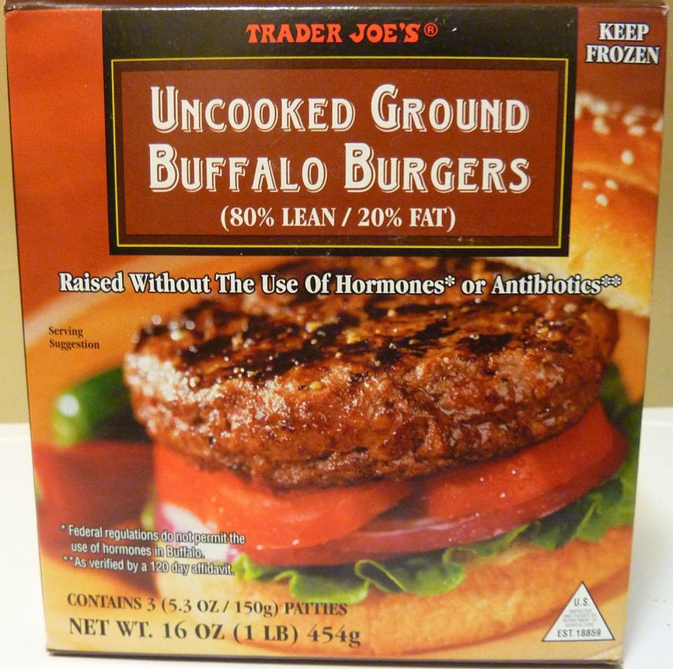 Uncooked Ground Buffalo Burgers