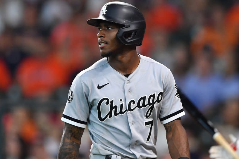 Shortstop Tim Anderson spent the last eight seasons with the Chicago White Sox. File Photo by Maria Lysaker/UPI