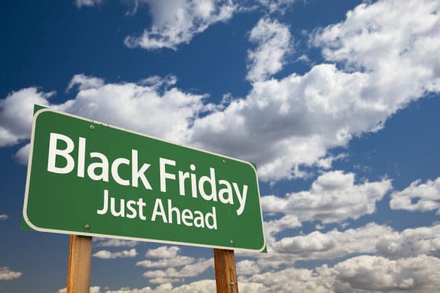 black friday just ahead green...