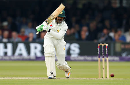 Cricket - England vs Pakistan - First Test - Lord's Cricket Ground, London, Britain - May 24, 2018 Pakistan's Haris Sohail in action Action Images via Reuters/John Sibley