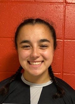 Durfee goaltender Abigail Carreiro