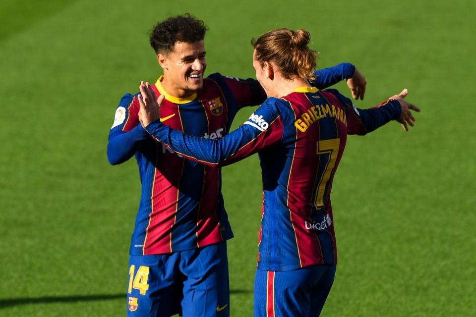 Antoine Griezmann and Philippe Coutinho have the same fee next to their names (Getty Images)