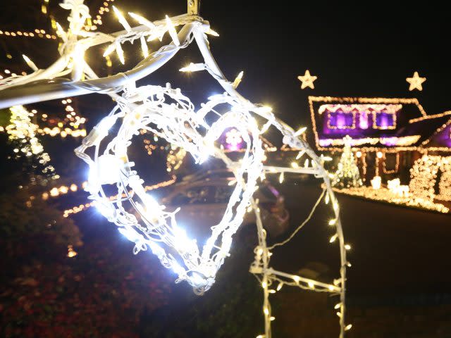 Lights on Hill Farm Road, Marlow Bottom, Bucks