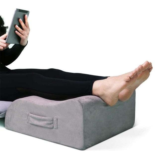 Restorology Leg Elevation Pillow for Sleeping - Supportive Bed Wedge Pillow  for Circulation, Swelling, Foot & Knee Discomfort