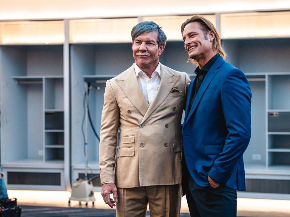 Dennis Quaid as Rams owner Stan Kroenke and Josh Holloway as general manager Les Snead.