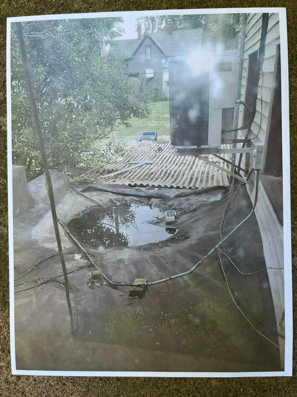 One of about 80 photos taken by Scott Tyler, the city of Belleville’s director of health, housing and building, inside a derelict building at 1013 W. Main St. that is slated for demolition.