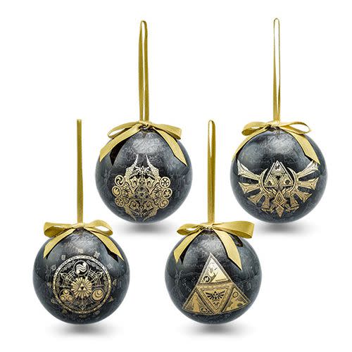 The Legend of Zelda Symbol 4pk Ornaments