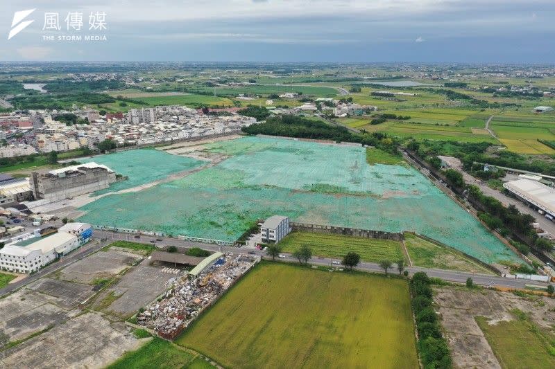 <cite>台灣金聯持有的4.5萬餘坪北港工業園區土地，已呈現煥然一新的素地風貌。（台灣金聯提供）</cite>
