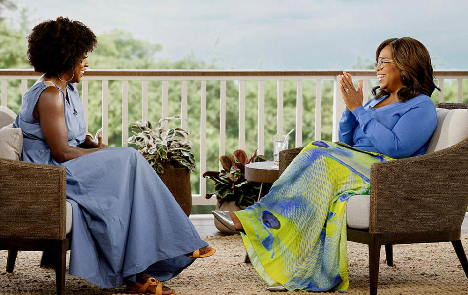 (L to R) Viola Davis and Oprah Winfrey in “Oprah + Viola: A Netflix Special Event.” - Credit: Netflix