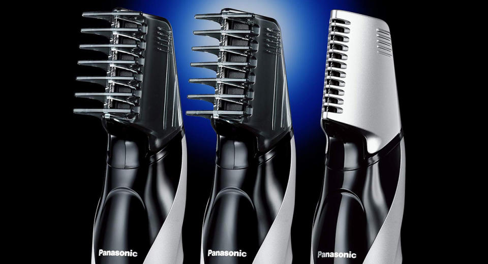 Panasonic Electric Body Groomer & Trimmer for Men with 3 comb attachments. (Photo: Amazon)