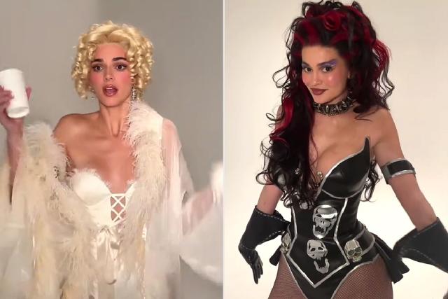 Kylie Jenner and Kendall Jenner Join Forces on Halloween as 'Sugar and  Spice' from “Batman Forever”