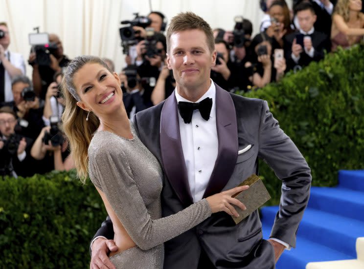 Tom Brady and his wife, supermodel Gisele. (AP)