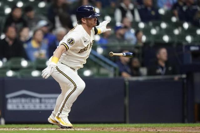 Tyrone Taylor hits 2 RBI doubles and scores go-ahead run in Brewers' 4-2  victory over Marlins