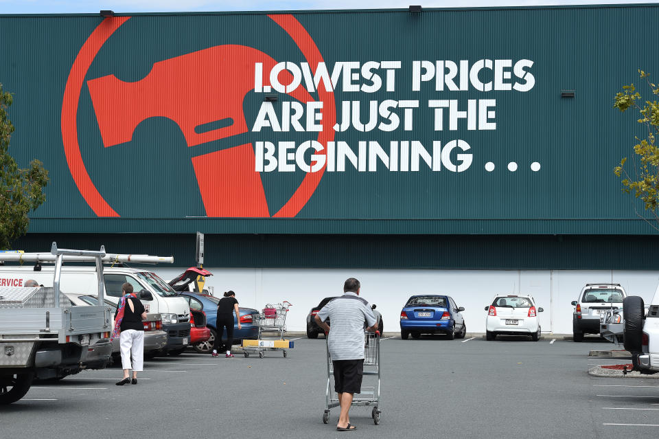 Bunnings branding is seen at a store on the Gold Coast. Source: AAP