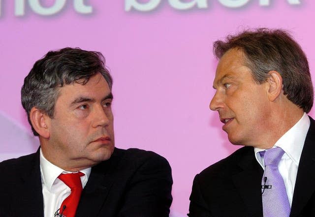 Gordon Brown and Tony Blair