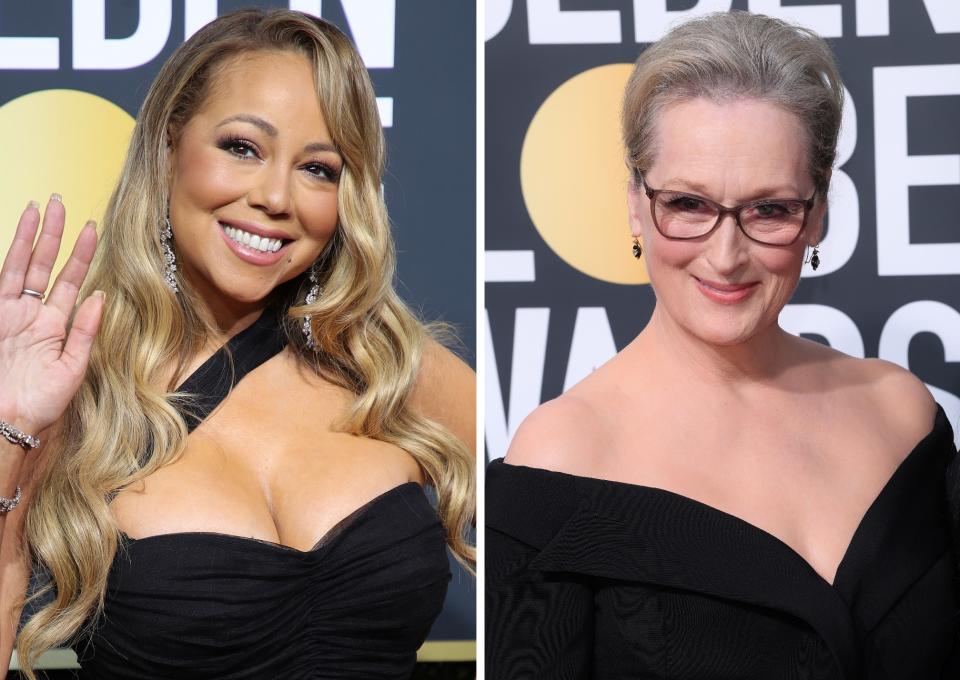 Mariah made a bit of a Golden Globes’ faux pas. Copyright: [Rex]