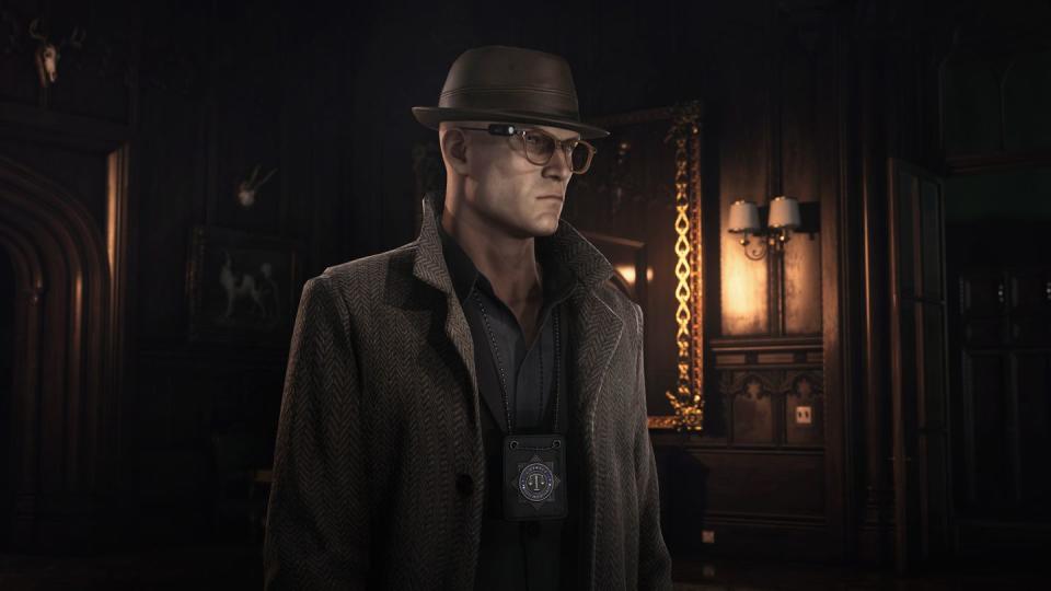 hitman 3, agent 47 disguised as a private investigator
