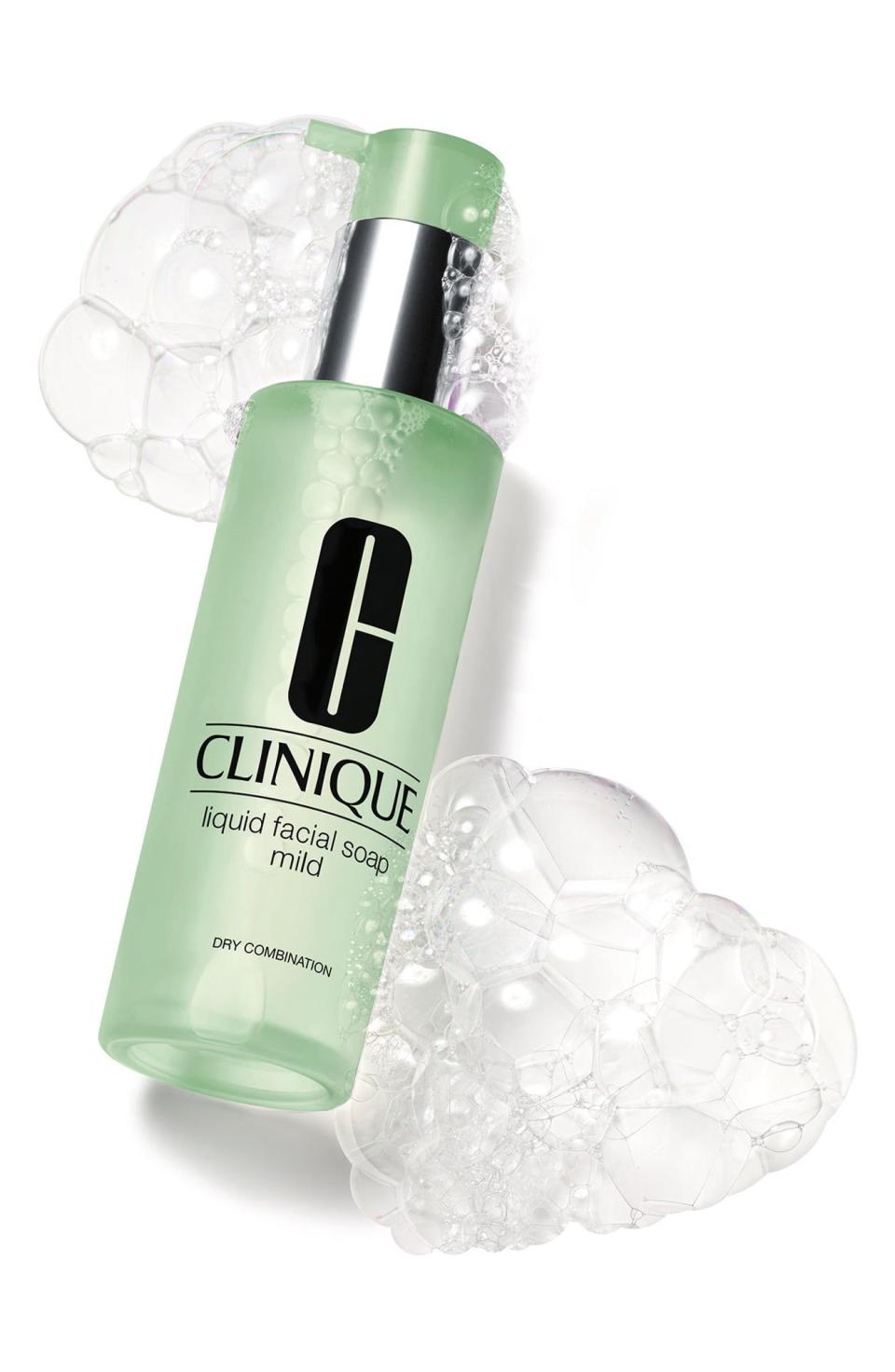 <p><strong>CLINIQUE</strong></p><p>nordstrom.com</p><p><a href="https://go.redirectingat.com?id=74968X1596630&url=https%3A%2F%2Fshop.nordstrom.com%2Fs%2Fclinique-liquid-facial-soap%2F2892433&sref=https%3A%2F%2Fwww.seventeen.com%2Ffashion%2Fg34825127%2Fnordstrom-cyber-monday-sale-2020%2F" rel="nofollow noopener" target="_blank" data-ylk="slk:shop it;elm:context_link;itc:0;sec:content-canvas" class="link ">shop it</a></p><p><strong><del>$19</del> $13 (30% off)</strong></p>