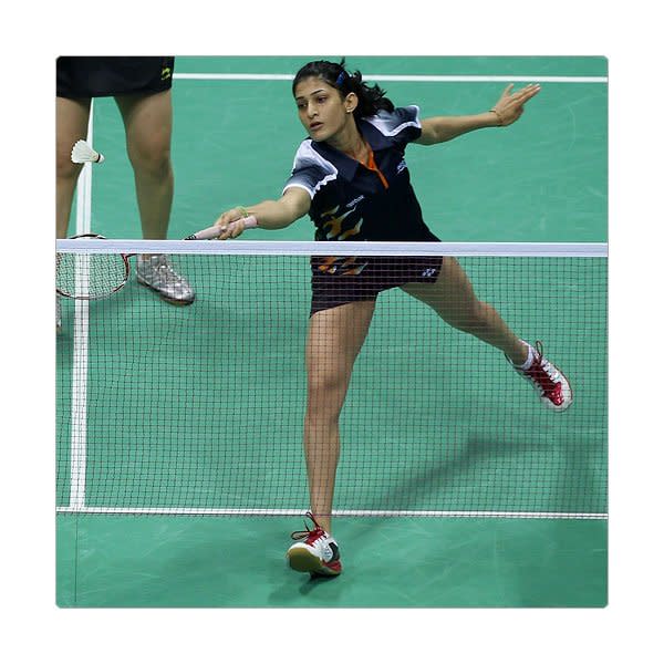 Ashwini Ponnappa est une joueuse de badminton  indienne. Sa grande vitesse lui attire beaucoup d’éloges; tout comme sa grande beauté.