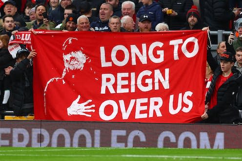 <span class="caption">Jurgen Klopp is one of the most admired and respected managers in football.</span> <span class="attribution"><a class="link " href="https://www.gettyimages.co.uk/detail/news-photo/liverpool-fans-display-a-jurgen-klopp-banner-during-the-news-photo/1967618146?adppopup=true" rel="nofollow noopener" target="_blank" data-ylk="slk:Chris Brunskill/Fantasista/Getty Images;elm:context_link;itc:0;sec:content-canvas">Chris Brunskill/Fantasista/Getty Images</a></span>