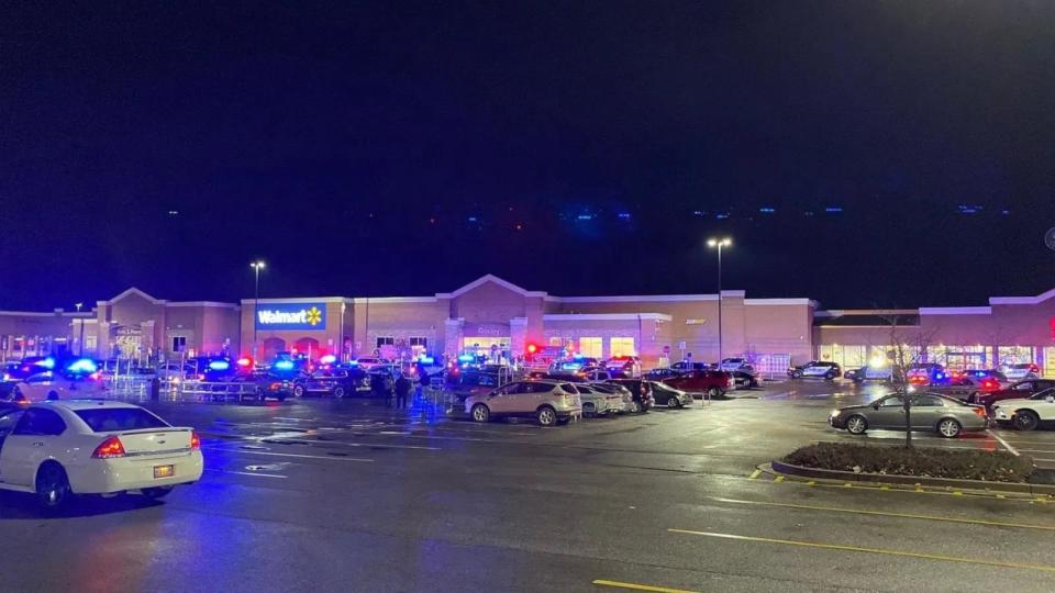 PHOTO: Four people were shot inside a Walmart in Beavercreek, Ohio, on Monday, Nov. 20, 2023. The suspected shooter then died by suicide, police said. (WKEF)