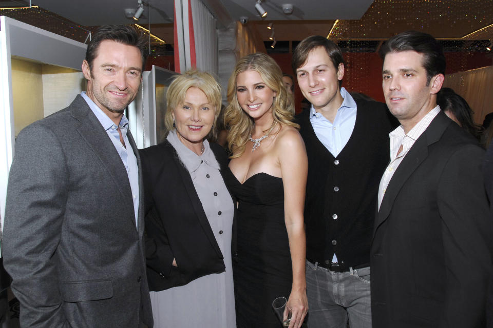 In 2011, Hugh and his wife, Deborra-Lee Furness were pictured attending Ivanka’s Ivanka Trump Fine Jewelry boutique opening in SoHo. Photo: Getty Images