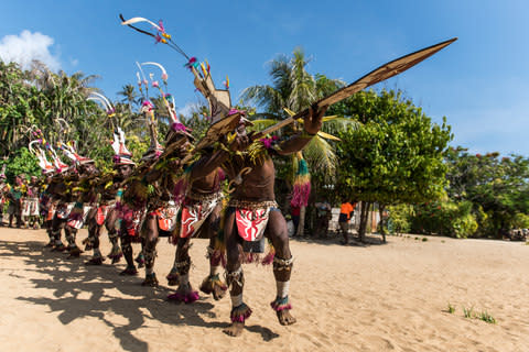 Dancers on Tuam Island - Credit: RENATO GRANIERI