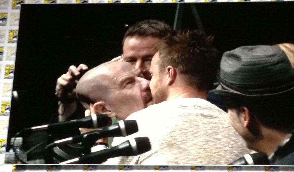 aaron paul breaking bad mask comic con