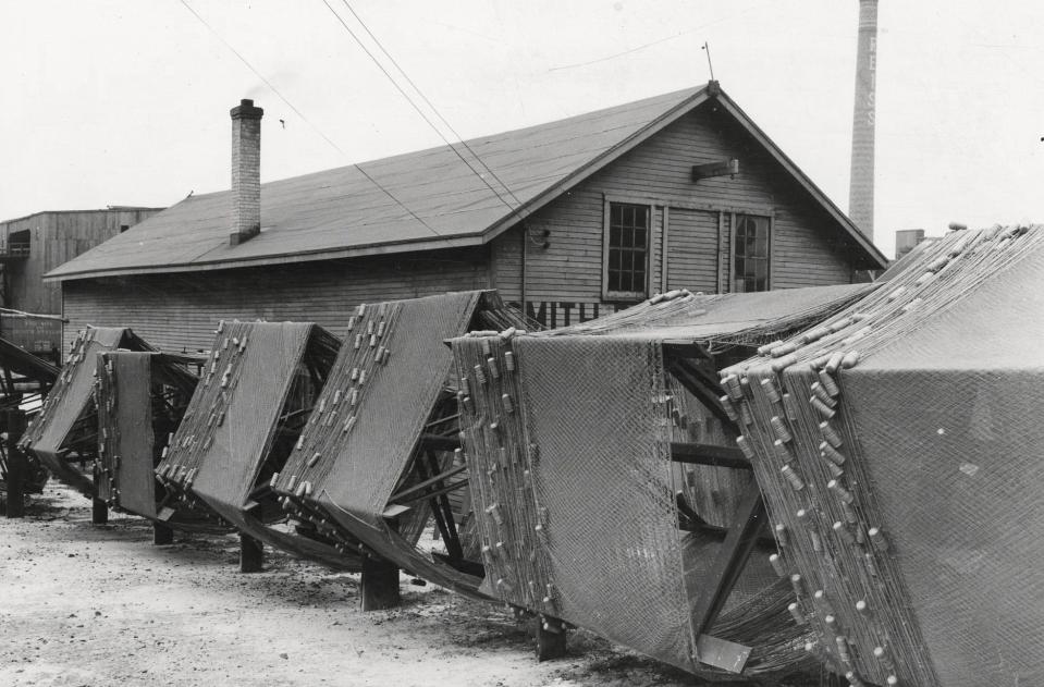 The Smith Brothers fishing shanty at the Sheboygan Riverfront as seen in this undated photo. The Port Washington Smith Brothers at one time had operations in Sheboygan.