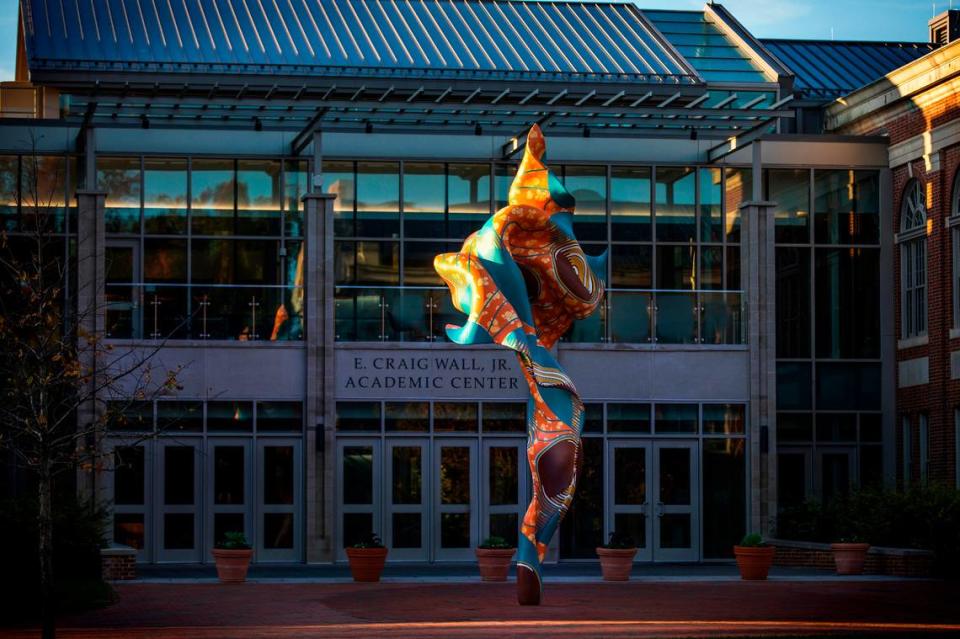 Yinka Shonibare Wind Sculpture at Davidson College.