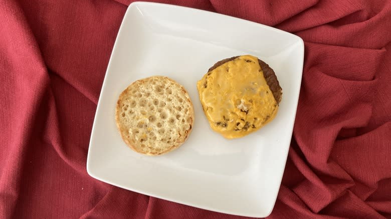 plated Sausage McMuffin 