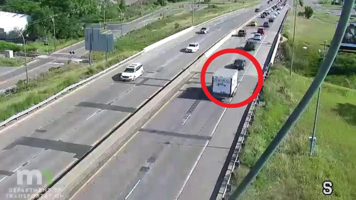 <div>MNDOT traffic footage shows the moment before a fatal crash in Plymouth in July 2023.</div>