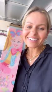 Candace Cameron Bure Laughs After Receiving JoJo Siwa-Themed Art Kit