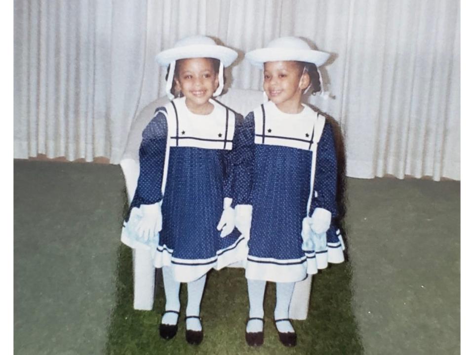 Nichelle and Nicole Nichols picture as young twins.