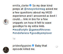 Jason Momoa Sends Emilia Clarke ‘Love’ After Game of Thrones Finale