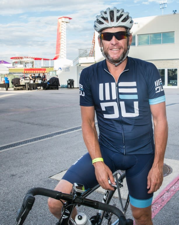 Lance Armstrong continues the ride and run