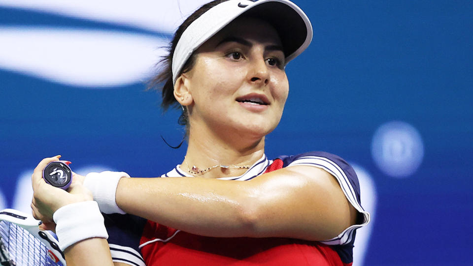 Bianca Andreescu, pictured here in action at the US Open in September.