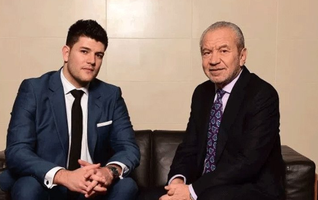 Mark Wright with Alan Sugar