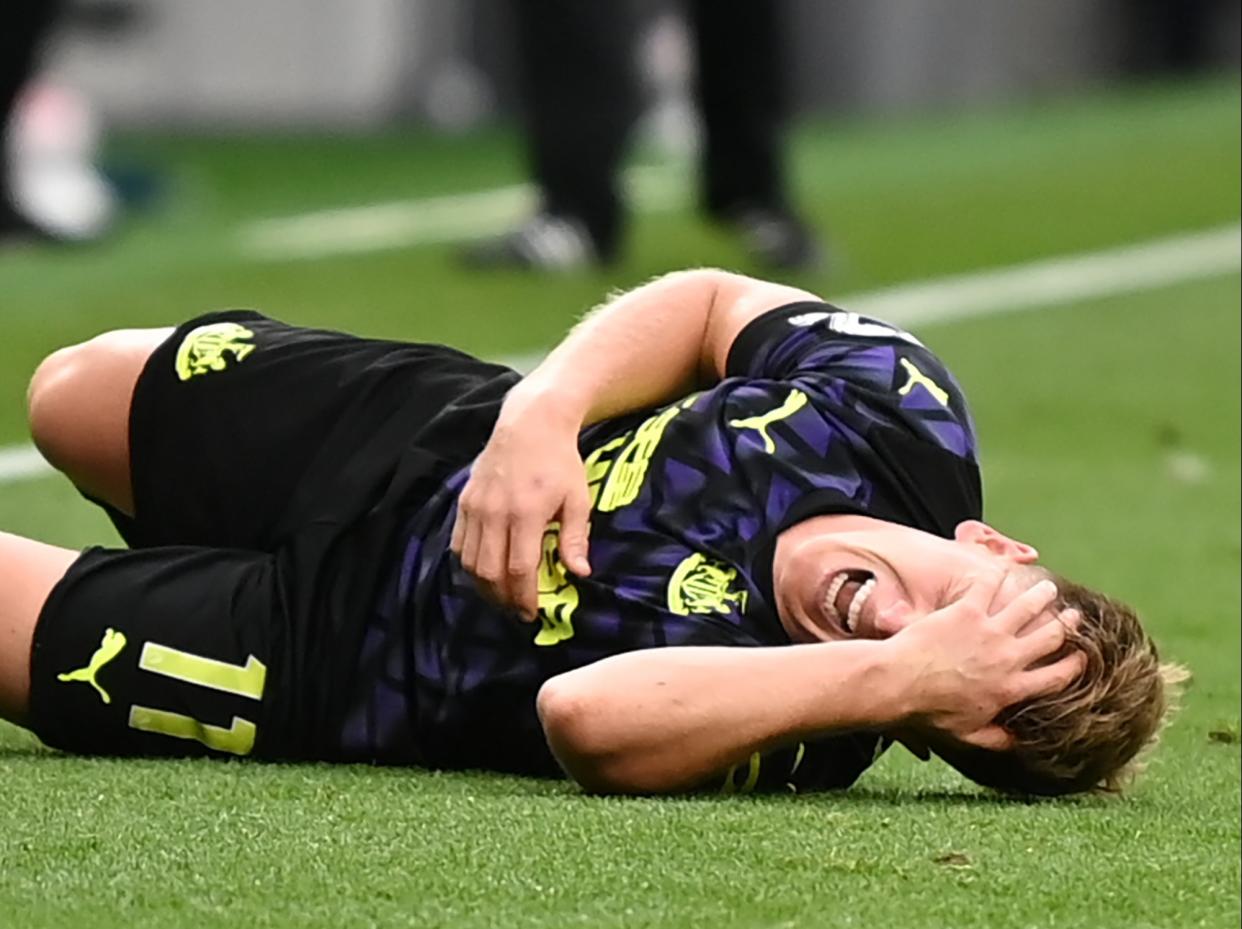 Newcastle midfielder Matt Ritchie was injured against Tottenham (POOL/AFP via Getty Images)