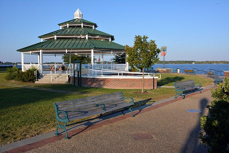 The gazebo at Union Point Park is a popular venue for events in New Bern.