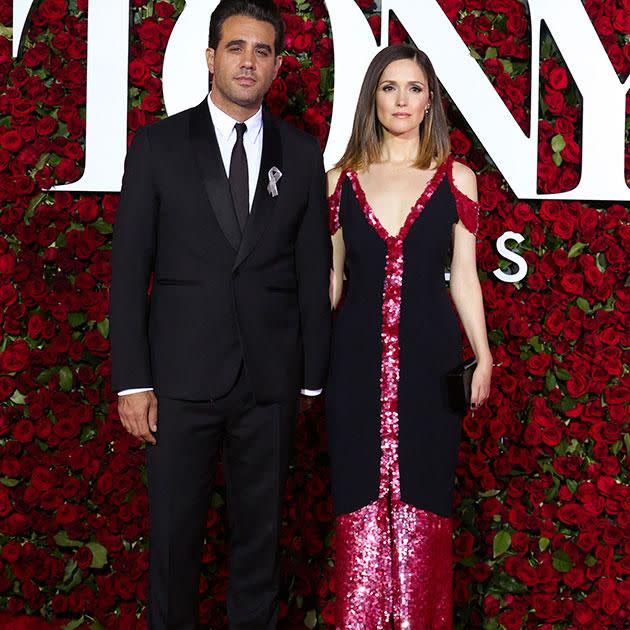 Rose and Bobby Cannavale welcomed son Rocco this year. Source: Getty