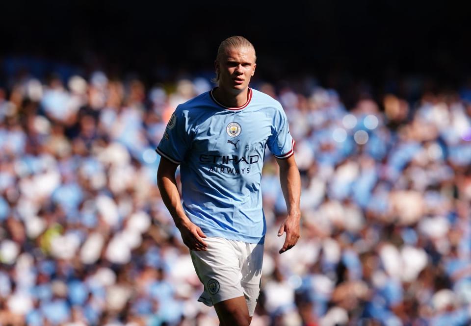 Manchester City’s Erling Haaland touched the ball only eight times against Bournemouth (Martin Rickett/PA) (PA Wire)