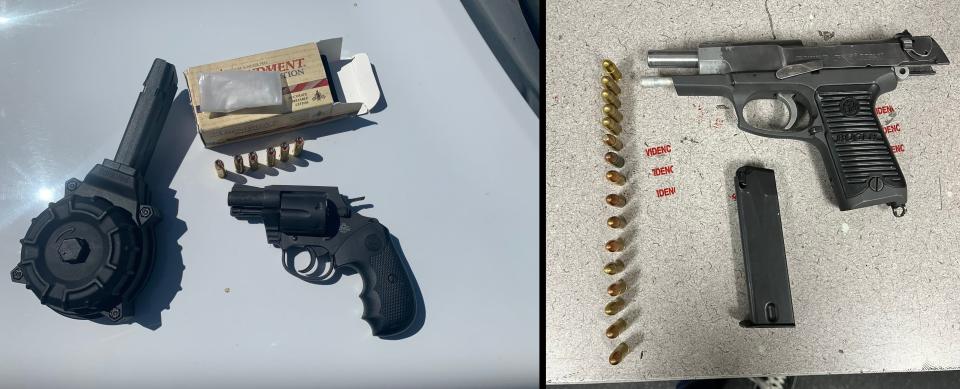 A gang-related shooting among five teen boys from Victorville resulted in three arrests, one of whom suffered a gunshot wound. Deputies recovered firearms, suspected narcotics, and gang paraphernalia at one of the suspect’s homes, sheriff’s officials said.