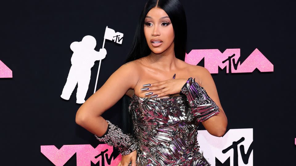 Cardi B at the 2023 MTV Video Music Awards. - Andrew Kelly/Reuters