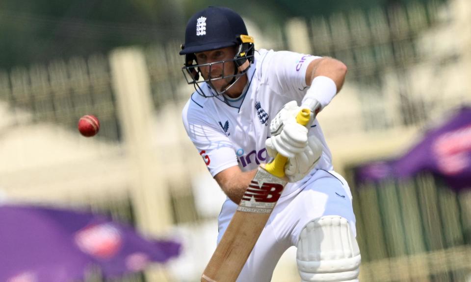 <span>Joe Root returned to form with a vital unbeaten century on the opening day of the fourth Test.</span><span>Photograph: Tauseef Mustafa/AFP/Getty Images</span>