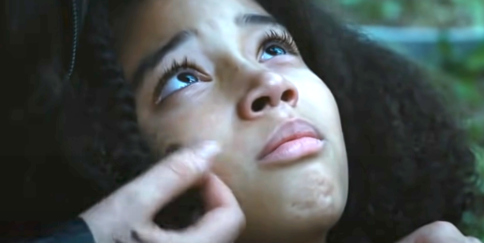 closeup of Amandla as Rue