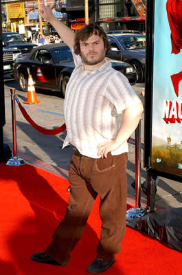 Jack Black at the Hollywood premiere of Paramount Pictures' Nacho Libre