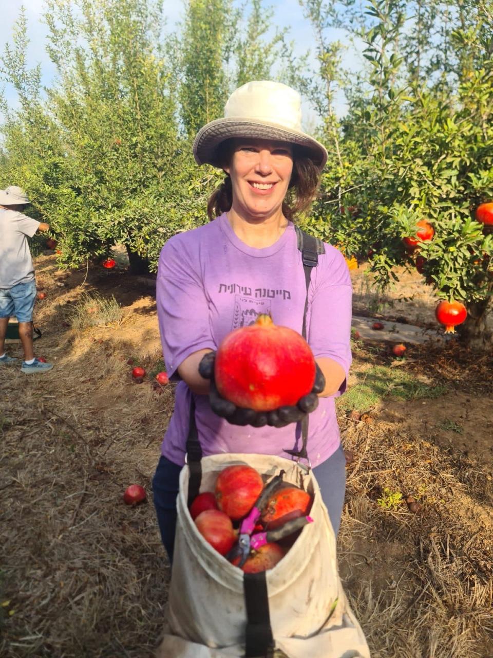 Chana Baron of Teaneck spent two weeks volunteering at Israeli farms that face a labor shortage amid the Israel-Hamas war. "I felt so insulated in New Jersey," Baron, 54, said. "But in Israel, people are putting their lives on the line for the Jewish people."