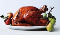 A little soy sauce in the glaze ensures the burnished mahogany skin that holiday memories are made of. But it’s not just for looks; this brined and buttered bird is seasoned inside and out. <a href="https://www.bonappetit.com/recipe/glazed-and-lacquered-roast-turkey?mbid=synd_yahoo_rss" rel="nofollow noopener" target="_blank" data-ylk="slk:See recipe.;elm:context_link;itc:0;sec:content-canvas" class="link ">See recipe.</a>